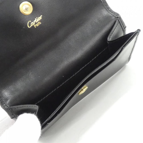 Cartier Business Card Holder Black( Gold(