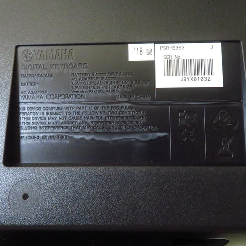 Yamaha Keyboards Digital Pianos Psr-E363