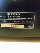 Cd, Md Cassette Decks Trio Kx-4000