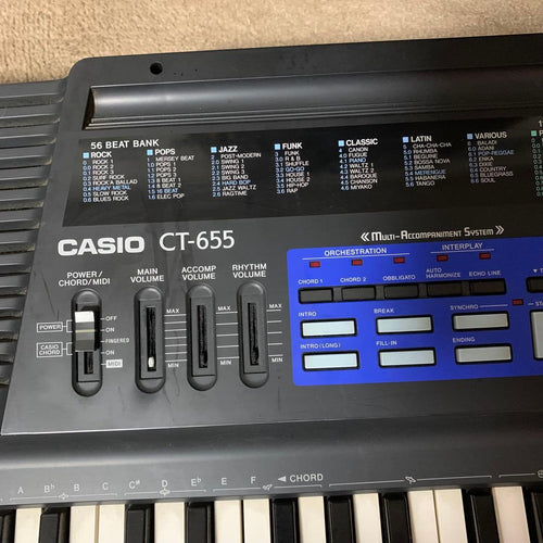 Keyboards Digital Pianos Casio Tone Bank Ct-655