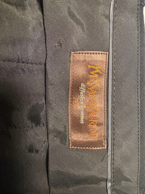 Yves Saint Laurent Slacks Black Wool