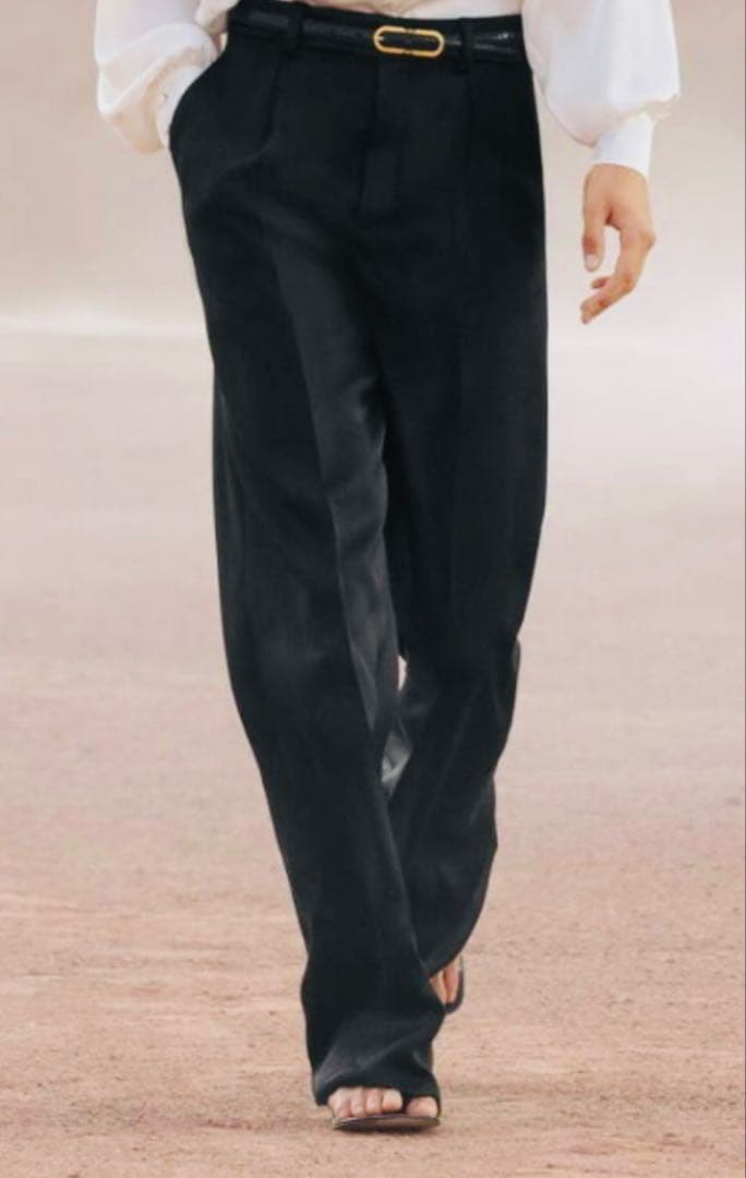 Yves Saint Laurent Slacks Black Wool