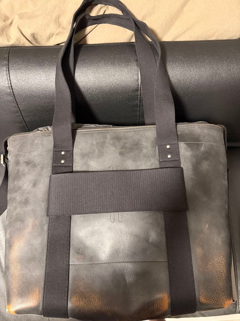 Rick Owens Tote Bags Black Leather Trolley