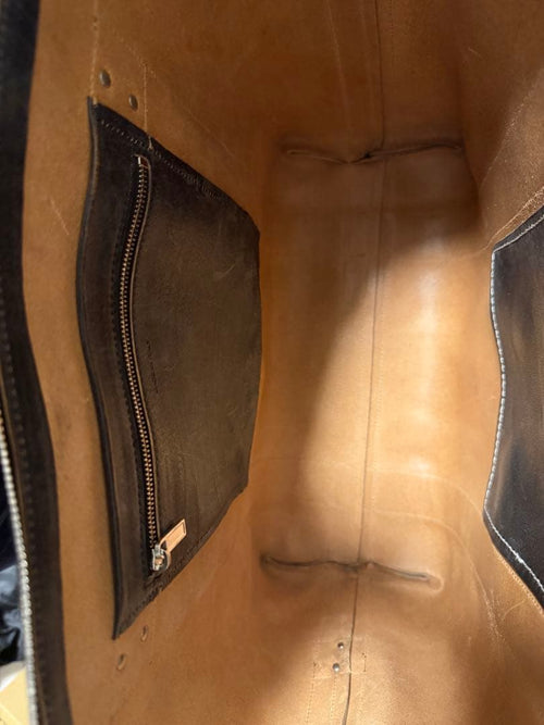 Rick Owens Tote Bags Black Leather Trolley