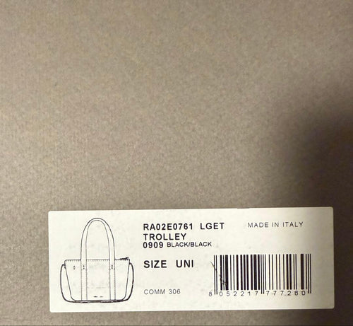Rick Owens Tote Bags Black Leather Trolley