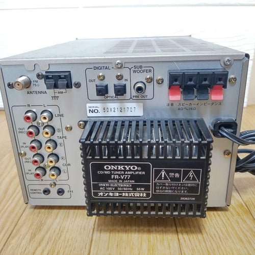 Onkyo Cd, Md Cassette Decks Cd/Md Fr-V77