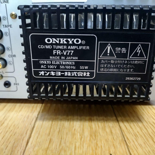 Onkyo Cd, Md Cassette Decks Cd/Md Fr-V77