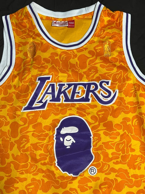 A Bathing Ape Shirts Tank Tops Lakers Bape
