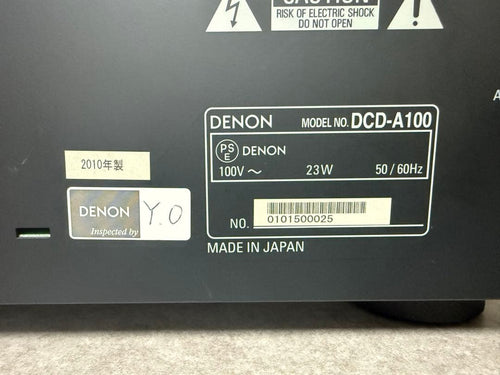 Cd Sacd Players Denon Dcd-A100 100