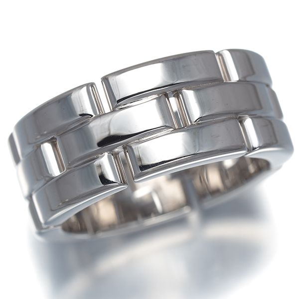 Cartier Ring 3 50 K18Wg #190009