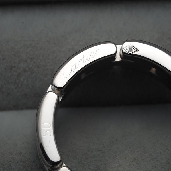 Cartier Ring 3 50 K18Wg #190009