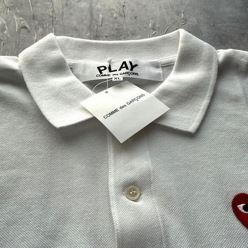 Play Comme Des Garcons Polo Shirts Xl