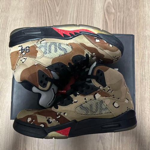 Air Jordan Sneakers Supreme Nike 5 Desert Camo