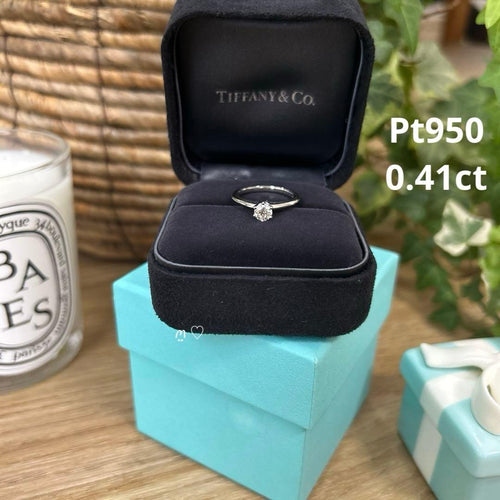 Tiffany Ring 9 0.41Ct 950