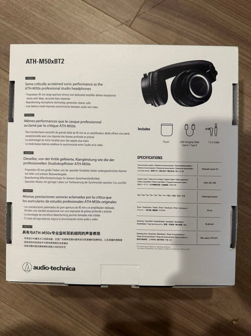 Audio Technica Wireless Headphones Audio-Technica Ath-M50Xbt2