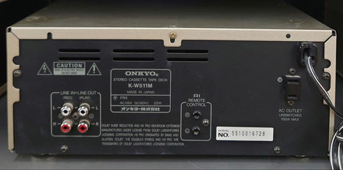 Onkyo Cd, Md Cassette Decks K-W511M