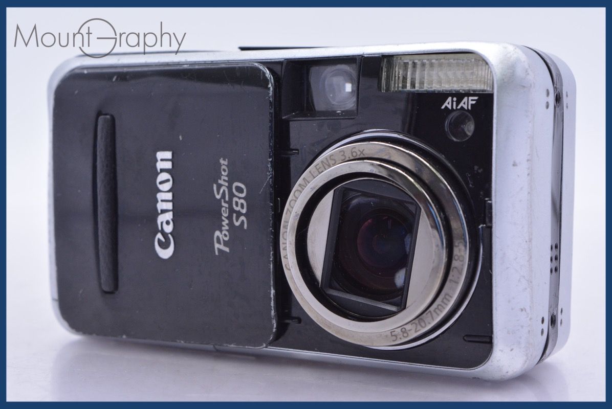 Compact Digital Camera Canon Power Shot S80 3.6X #Yk6336