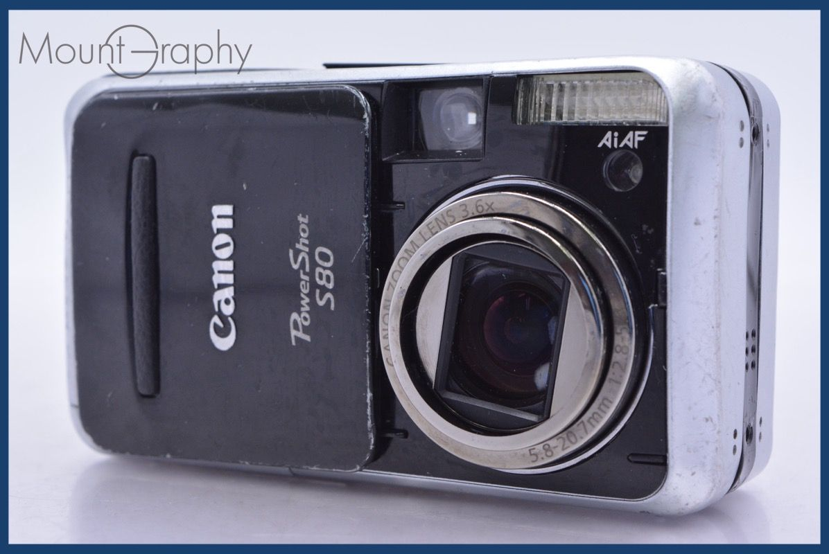 Compact Digital Camera Canon Power Shot S80 3.6X #Yk6336