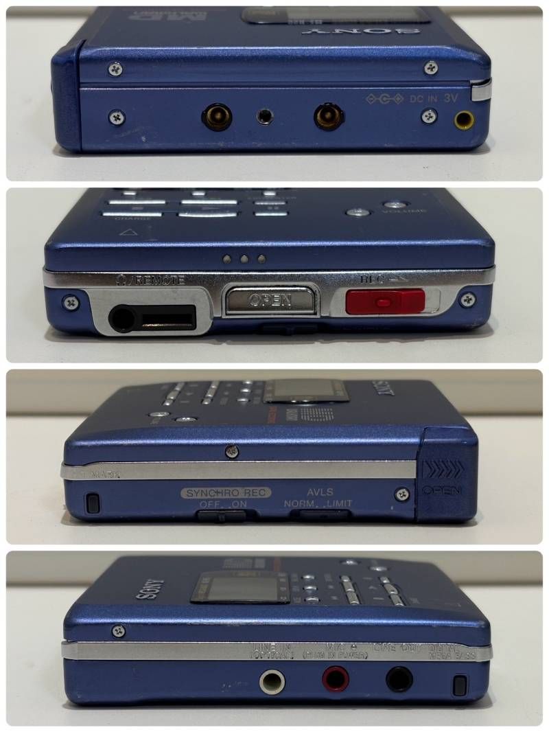 Sony Portable Md Player Walkman Mz-R55 Ac
