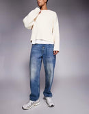 A Bathing Ape Others Aape By Loose Fit Denim Jeans In Vintage Wash Mblu