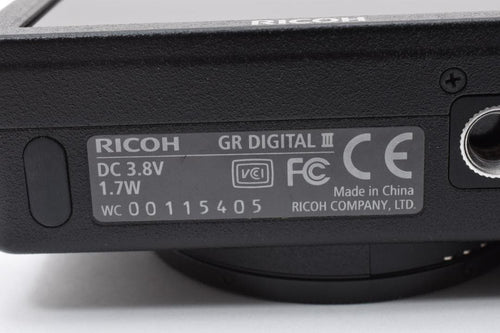 Ricoh Compact Digital Cameras Gr Iii
