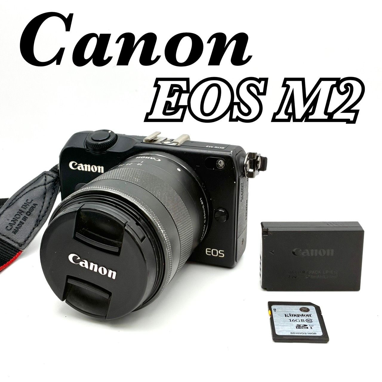 Canon Mirrorless Interchangeable Lips Eos M2 Zoom Ef-M 18 1:3.5 5.6 Is Stm 1800