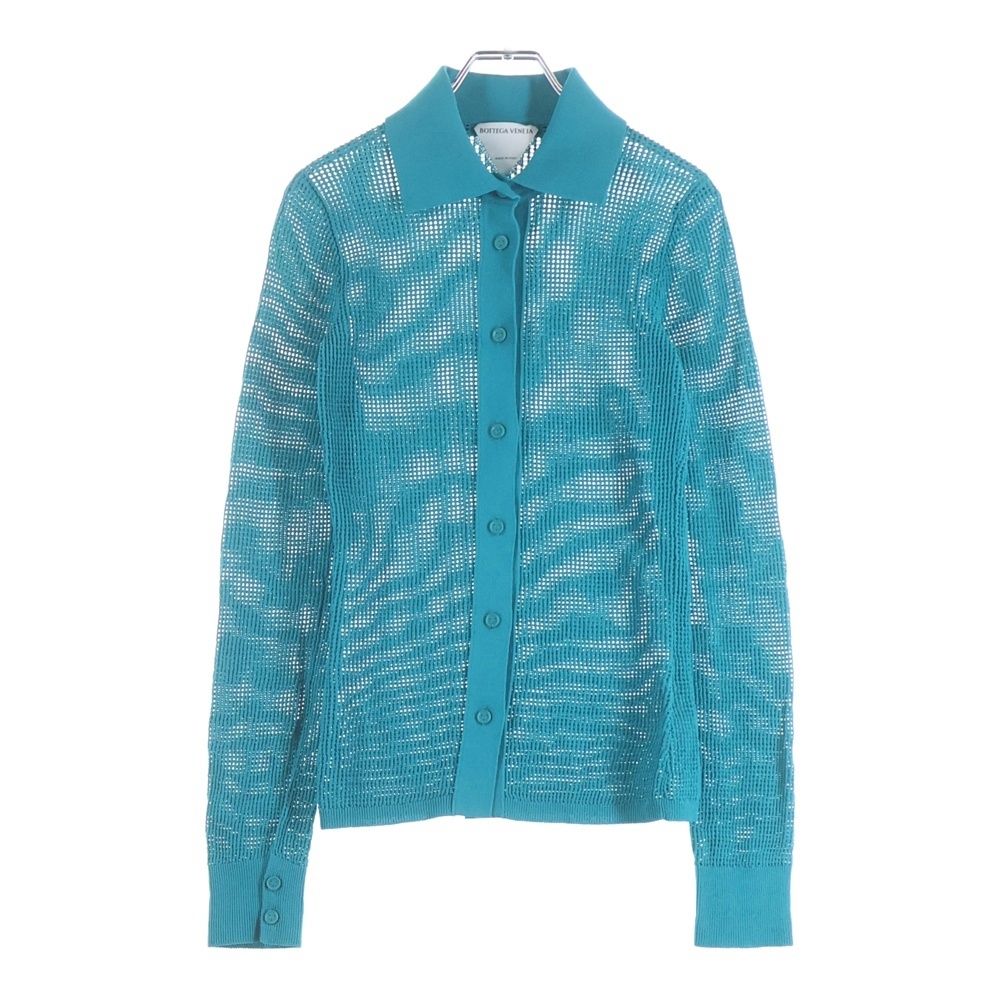 Bottega Veneta 7 Minutes, Long -Sleeved Cut -And -Sew Mesh Knit Cardigan 648977