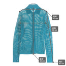 Bottega Veneta 7 Minutes, Long -Sleeved Cut -And -Sew Mesh Knit Cardigan 648977