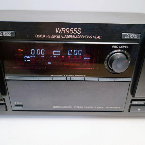Sony Cd, Md Cassette Decks Tc-Wr965S