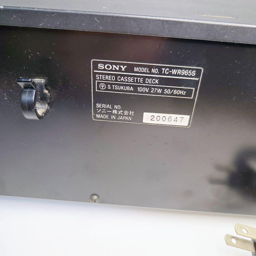 Sony Cd, Md Cassette Decks Tc-Wr965S