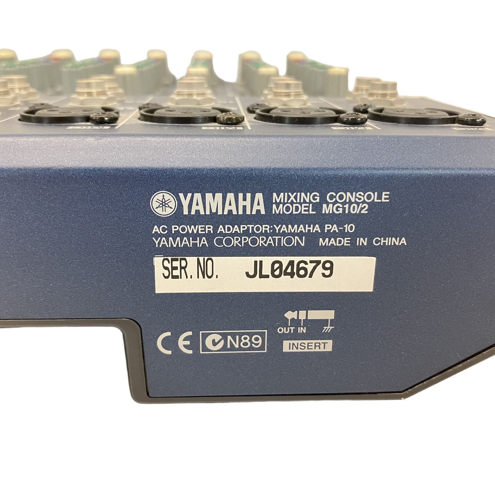 Analog Mixer Yamaha Mg 10/2 Mixing Console W11496084