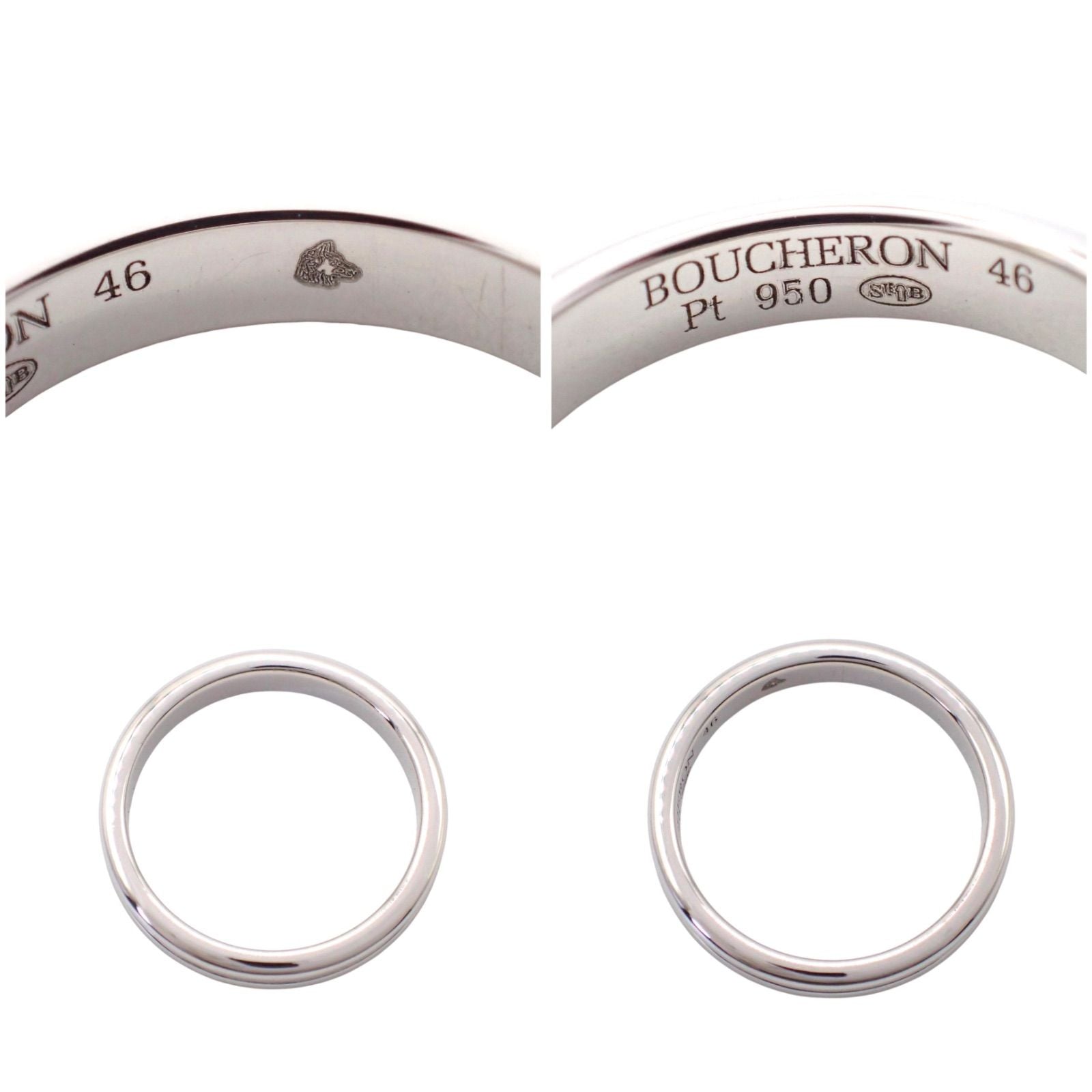 Boucheron Ring 46 Pt950 6 4863