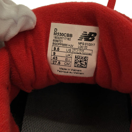 New Balance Baskets M530Cbb Daim Rouge Noir