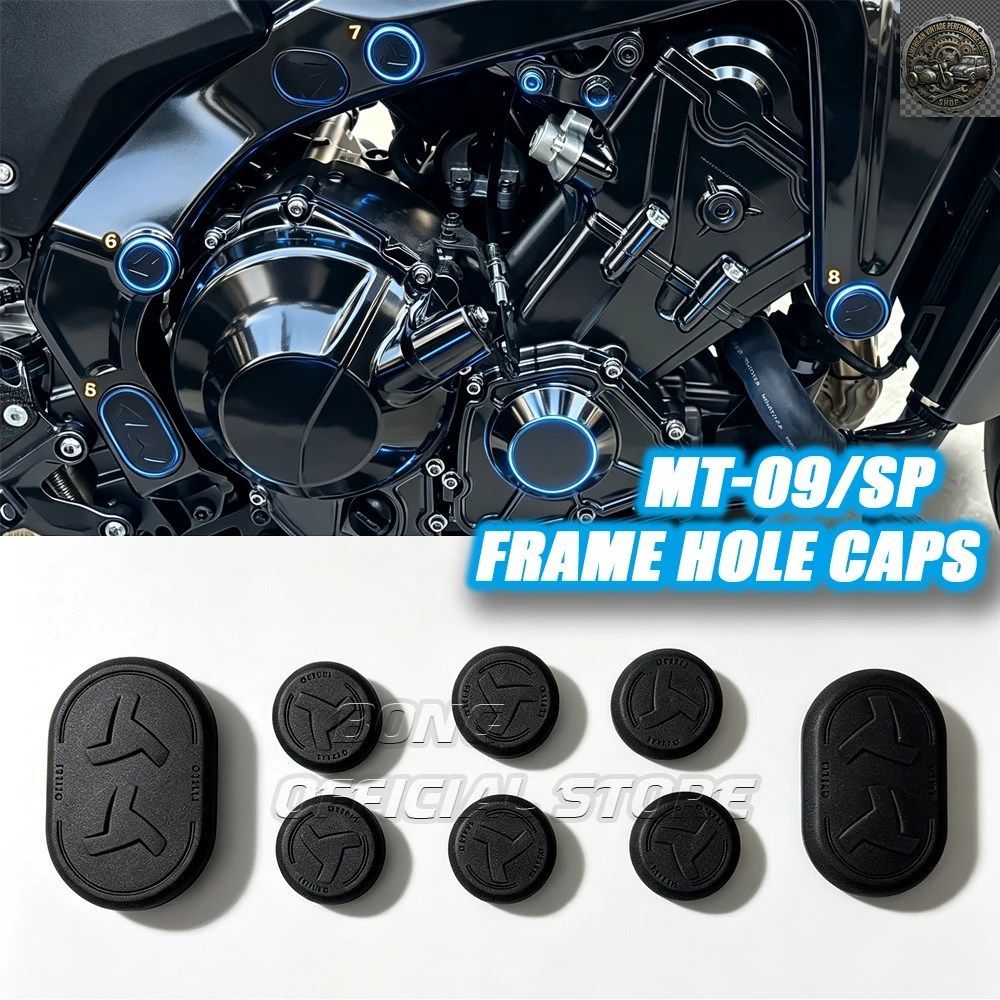 No Brand Others Motorcycle Frame Protection Yamaha Mt09 Hole Caps Plugs Set