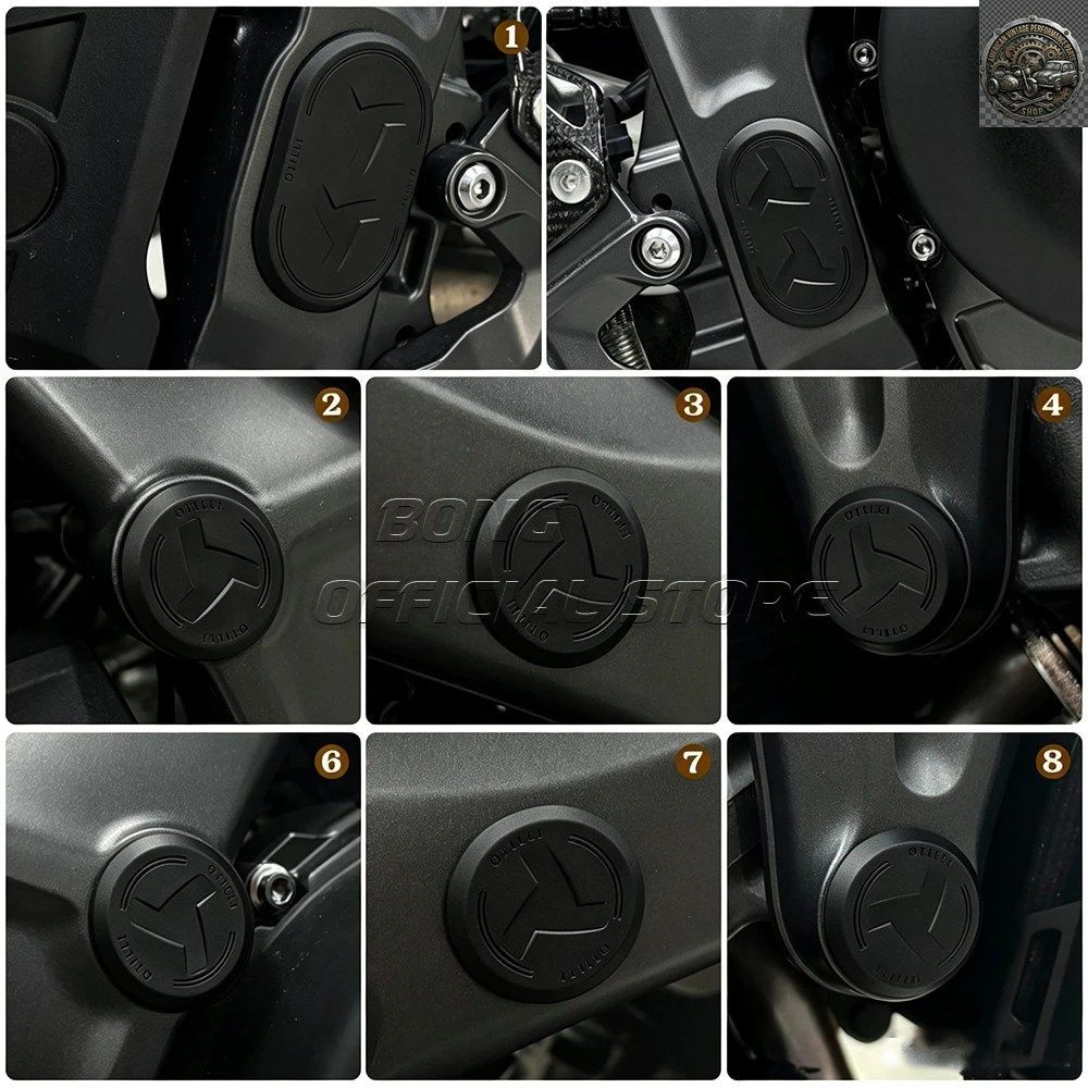 No Brand Others Motorcycle Frame Protection Yamaha Mt09 Hole Caps Plugs Set