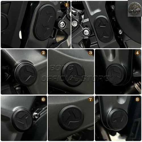 No Brand Others Motorcycle Frame Protection Yamaha Mt09 Hole Caps Plugs Set