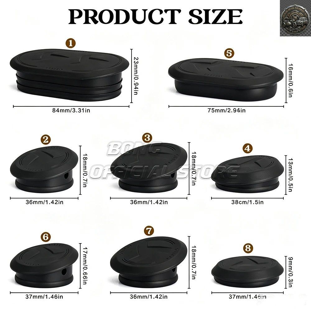 No Brand Others Motorcycle Frame Protection Yamaha Mt09 Hole Caps Plugs Set