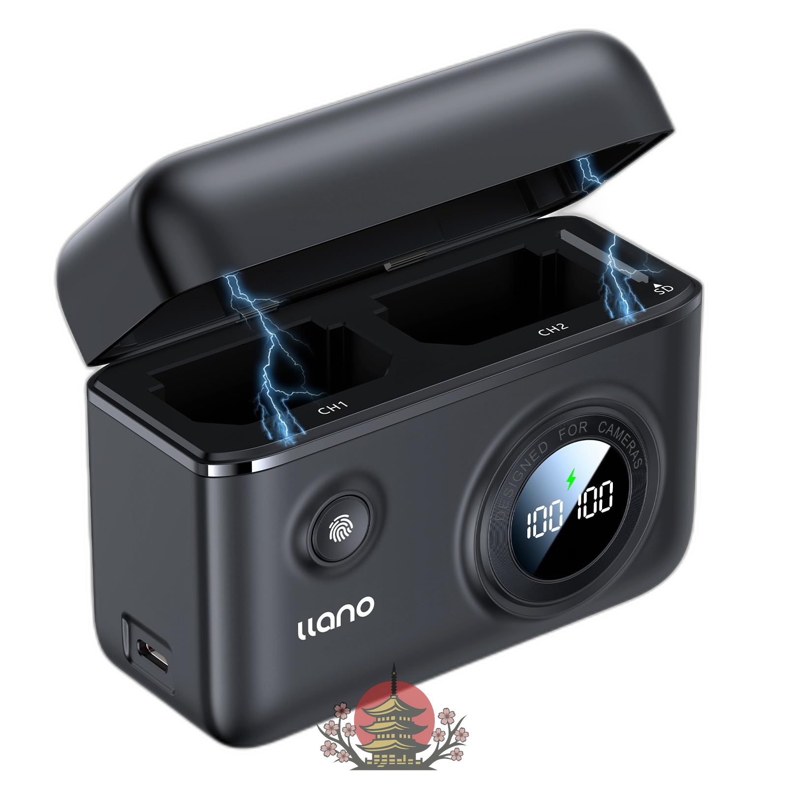 Transformer Adapter Llano Np-Fz100 Pd 2 /Usb-C /Pd18W /Led /Sd For Sony