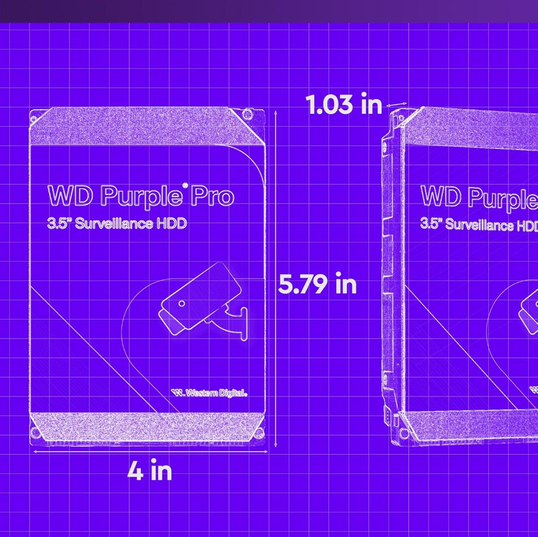 Western Digital Hdd Hard Disk Drives Wd Purple Pro 26Tb