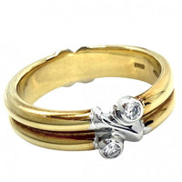 Tiffany Ring Au750 18 Yg Wg Tiffany&Co. K18 11.5 6.5G