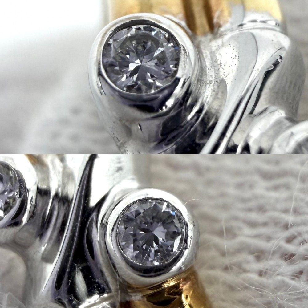 Tiffany Ring Au750 18 Yg Wg Tiffany&Co. K18 11.5 6.5G
