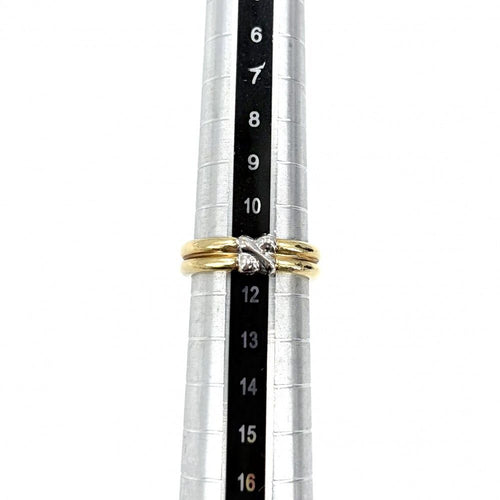 Tiffany Ring Au750 18 Yg Wg Tiffany&Co. K18 11.5 6.5G