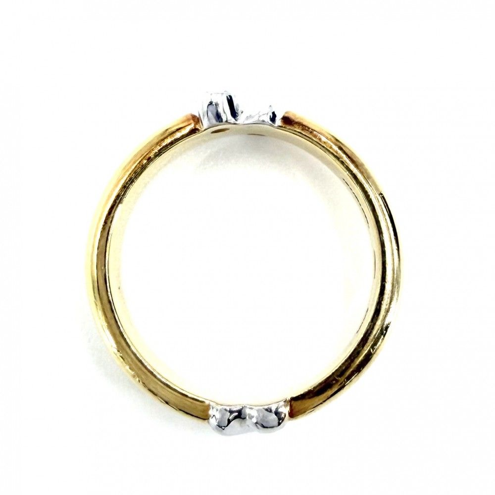 Tiffany Ring Au750 18 Yg Wg Tiffany&Co. K18 11.5 6.5G