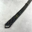 Fendi Ties A Tie Zucca Ff Logo Silk Black