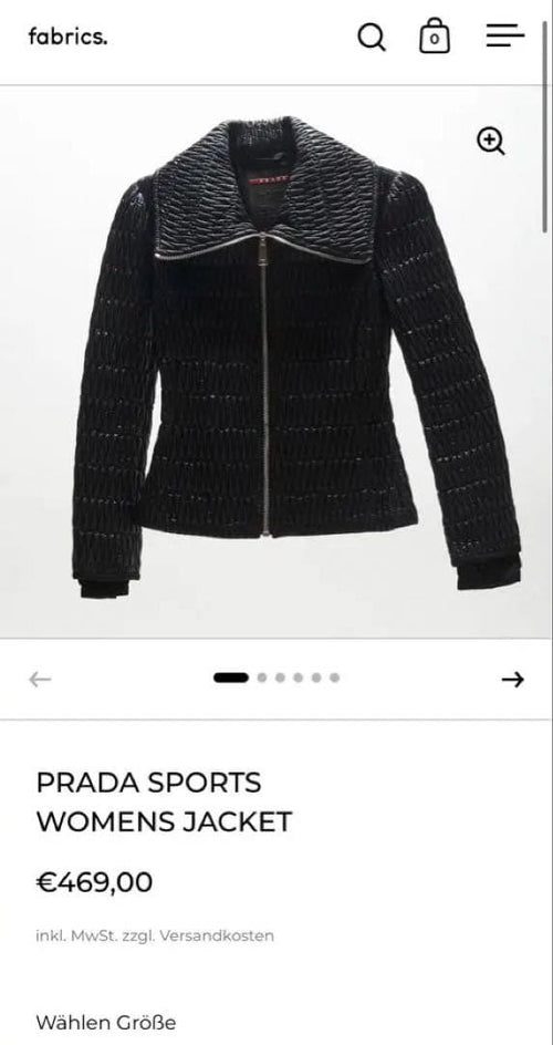 Prada Sport Jumpers Blousons 2008 Nylon Matelass Jacket