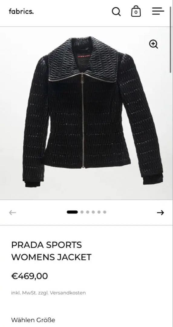 Prada Sport Jumpers Blousons 2008 Nylon Matelass Jacket