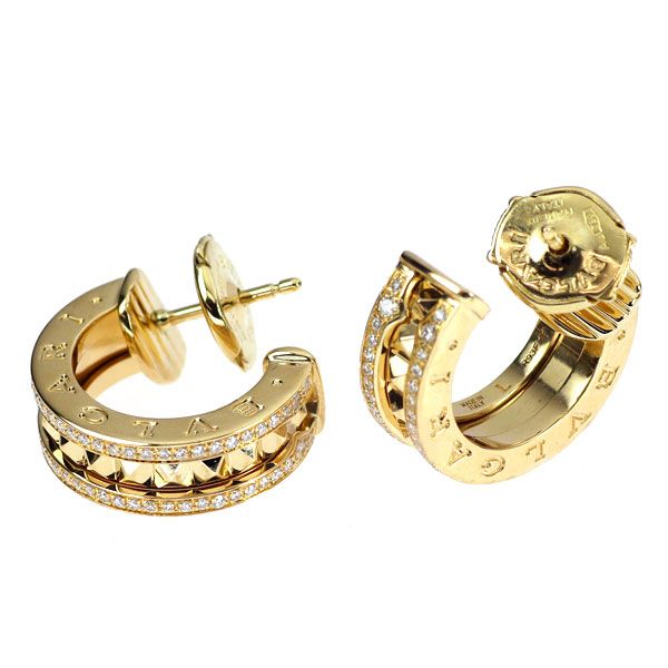 Bvlgari Earrings (For Both Ears) K18Yg B.Zero1