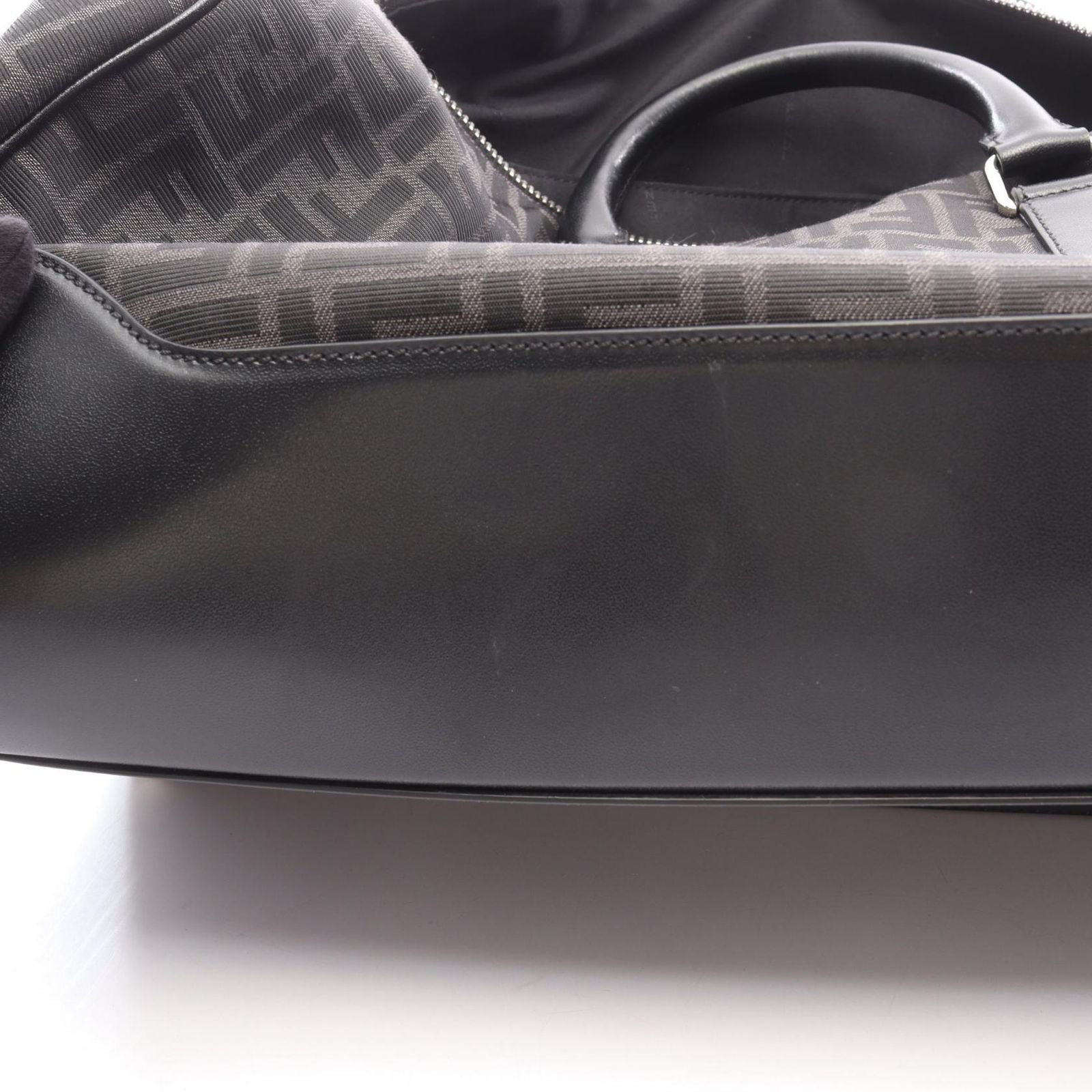 Fendi Boston Bag Travel Ff 2Way 7Va496Ag0M Used A