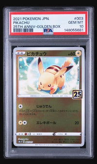 Pok Mon Trading Card Game Psa10 25Th 003/015 #81