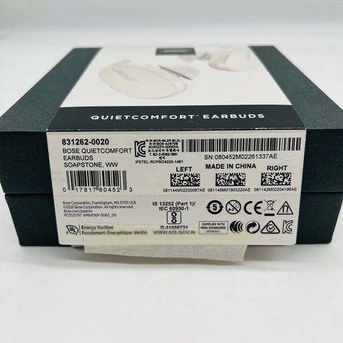 Bose Wireless Earphone Quietcomfort Earbuds Bluetooth 6 +12 831262-0020
